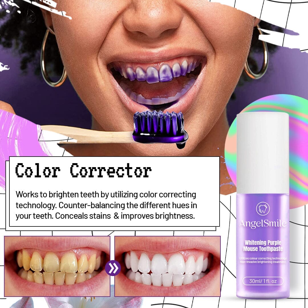 💜AngelSmile™ Whitening Purple Mousse Toothpaste